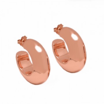 Orecchini Cerchio Argento 925 Rosè
